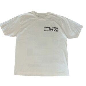 Beyonce CCT Official Tour Tee L White Cowboy Carter Tour 2025 Merch NEW